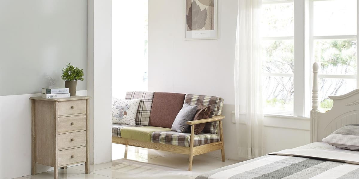 Photo: Bedroom, cupboard, bed, room, sofa