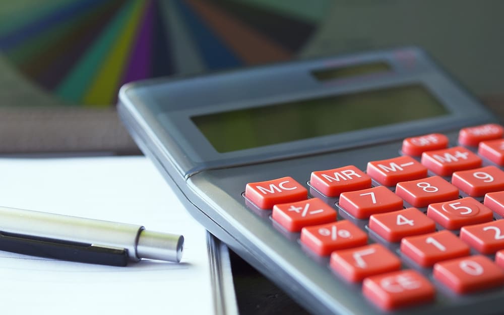Photo: Calculator, calculation, assurance, finances, accounting