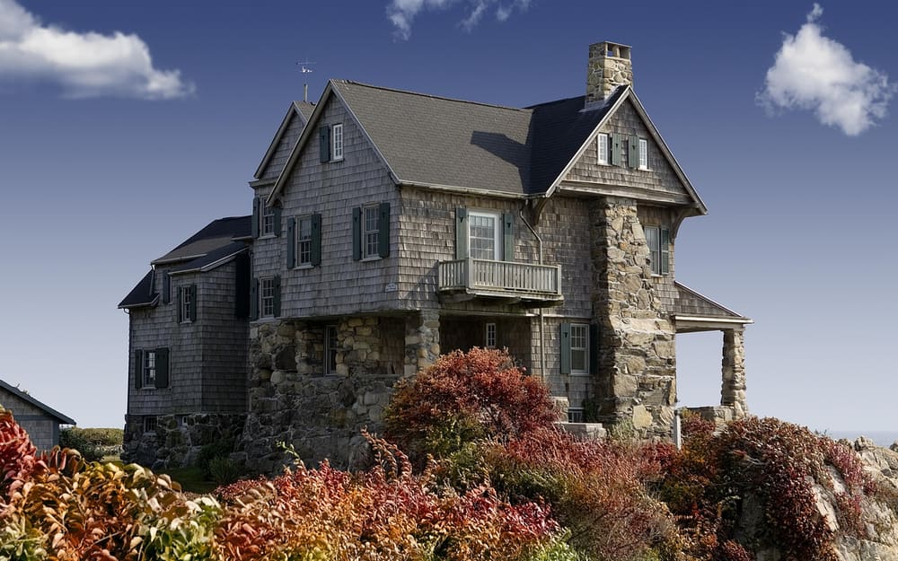 Photo: House, home, facade, exterior, stone house