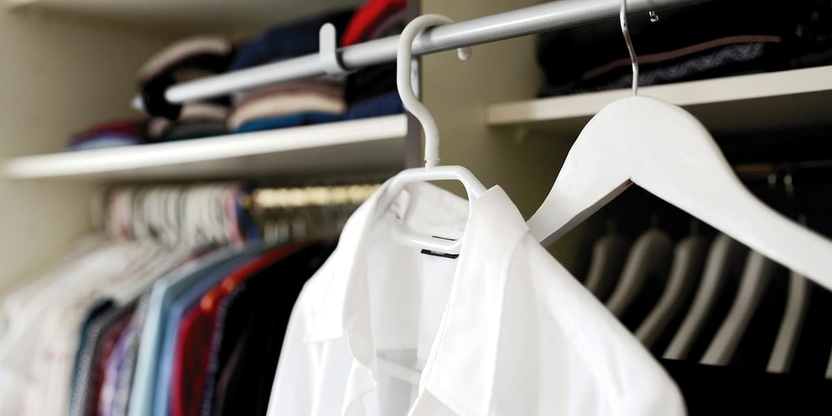 Photo: Wardrobe, coat hanger, dressing room, garment racks, fashion